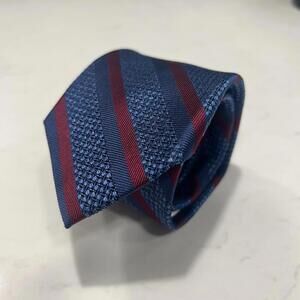 Joseph Abboud 100% Silk Tie Blue Striped